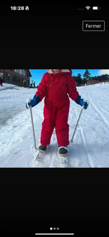 Paire de ski enfant bebe baby pingouin