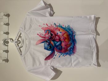 Tee-Shirt blanc Stitch
