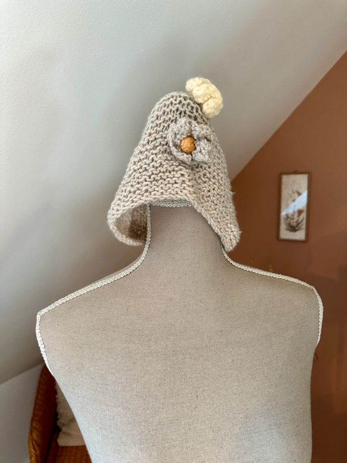 🍁 Bonnet gris fait main 🍁 - photo numéro 3