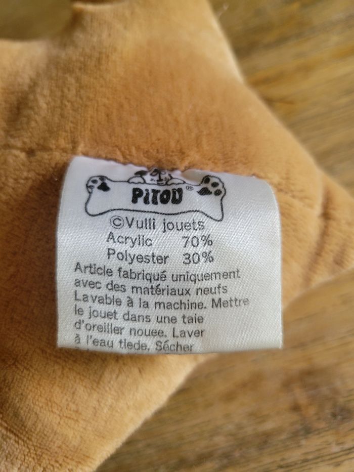 Peluche Vulli Chien Pitou Puppy 1984 - photo numéro 3