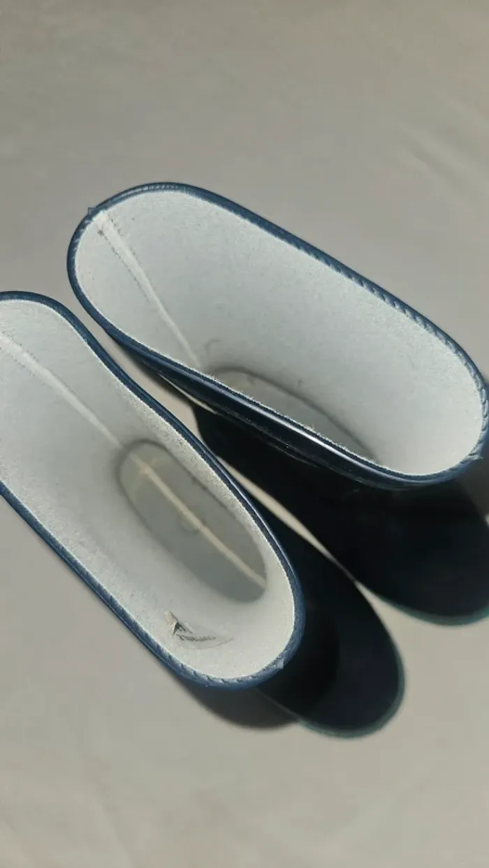 Bottes de pluie enfant Made in France  bleu marine pointure 26 - photo numéro 5