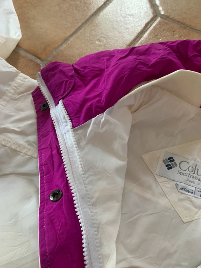Veste imperméable coupe vente Columbia blanc / violet - photo numéro 7