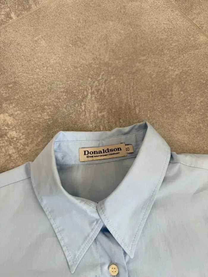 Chemise femme courtes manches Donaldson bleue taille 40 - photo numéro 7