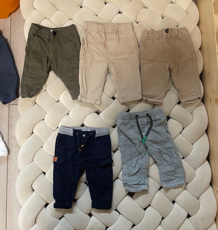 Lot pantalons bébé 3mois - photo numéro 2