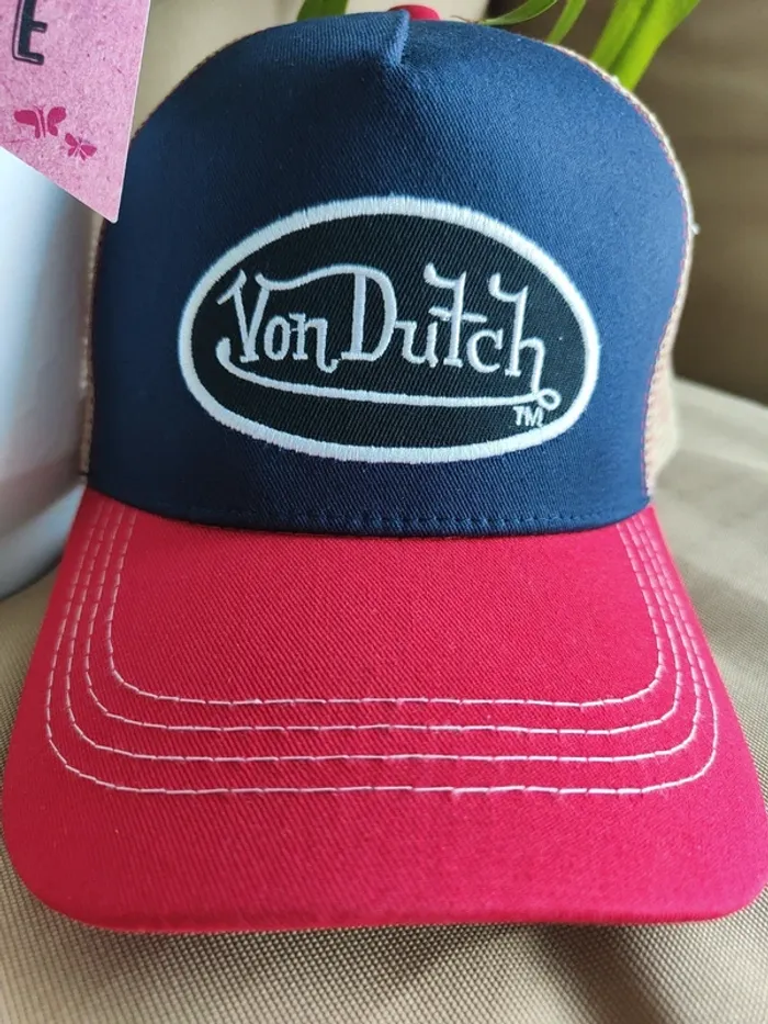 Casquette Trucker Von Dutch tricolore - photo numéro 3