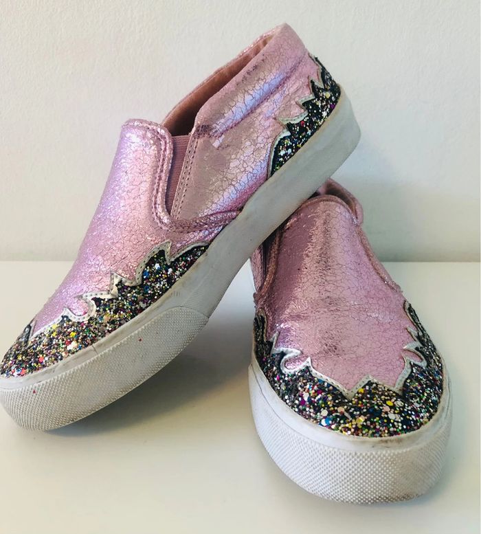 Sneakers roses pailletées