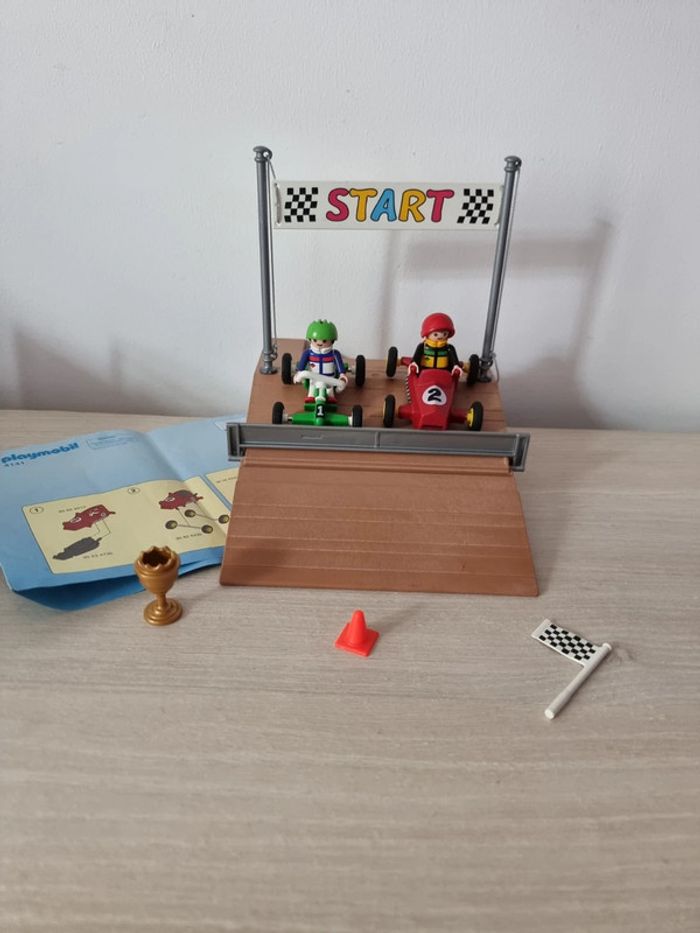 Rampe de départ go kart enfants - Playmobil - 4141