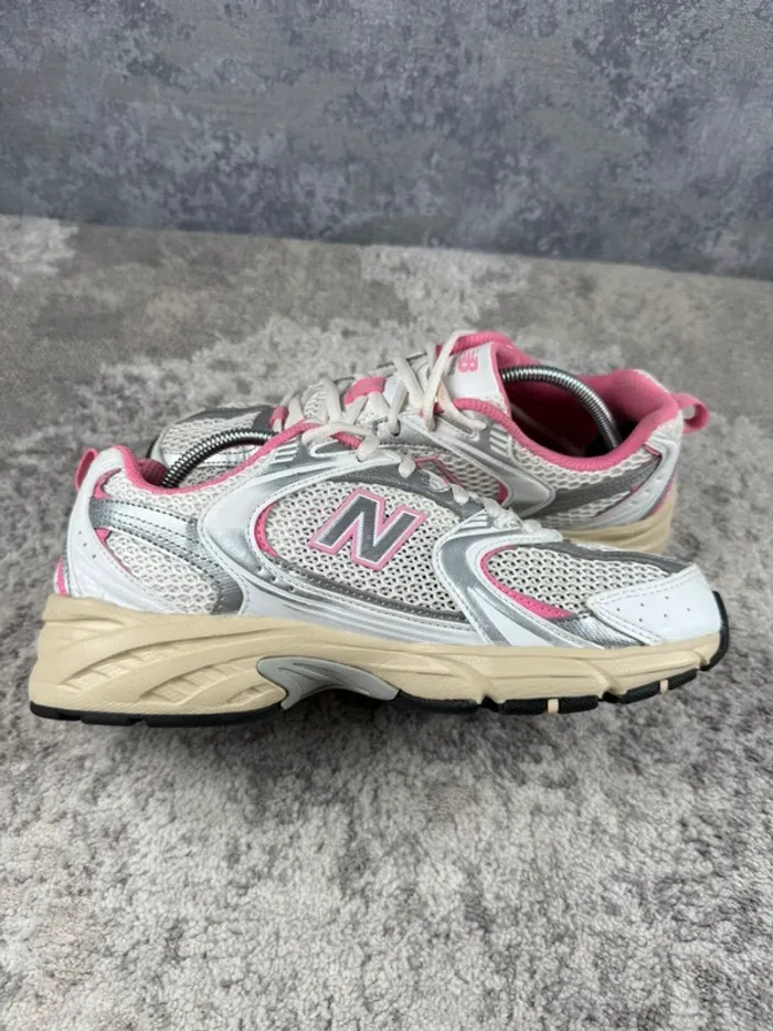 New Balance 530 Running Abzorb - Beige & White & Pink - photo numéro 6