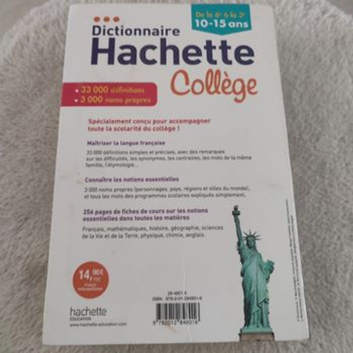 Dictionnaire Hachette Collège - photo numéro 2
