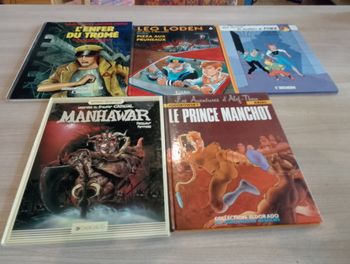   Lot de 5 BD, divers,(5, 99 les 5)(4)