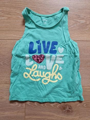 Débardeur fille Kiabi vert LLL 114-119 cm