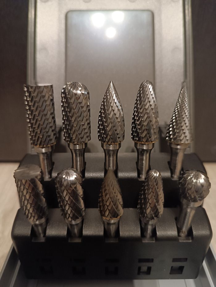 🔧 Set de fraises carbure RUKO 116003RO – 10 pièces – Ø 10/12 mm – Métal dur (HM) - photo numéro 4