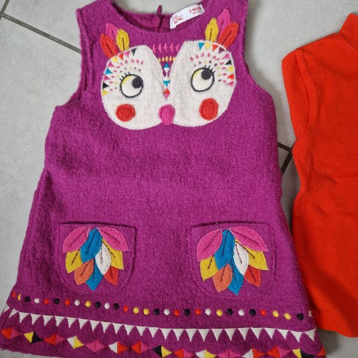 Robe d'hiver fille 3 mois - photo numéro 3