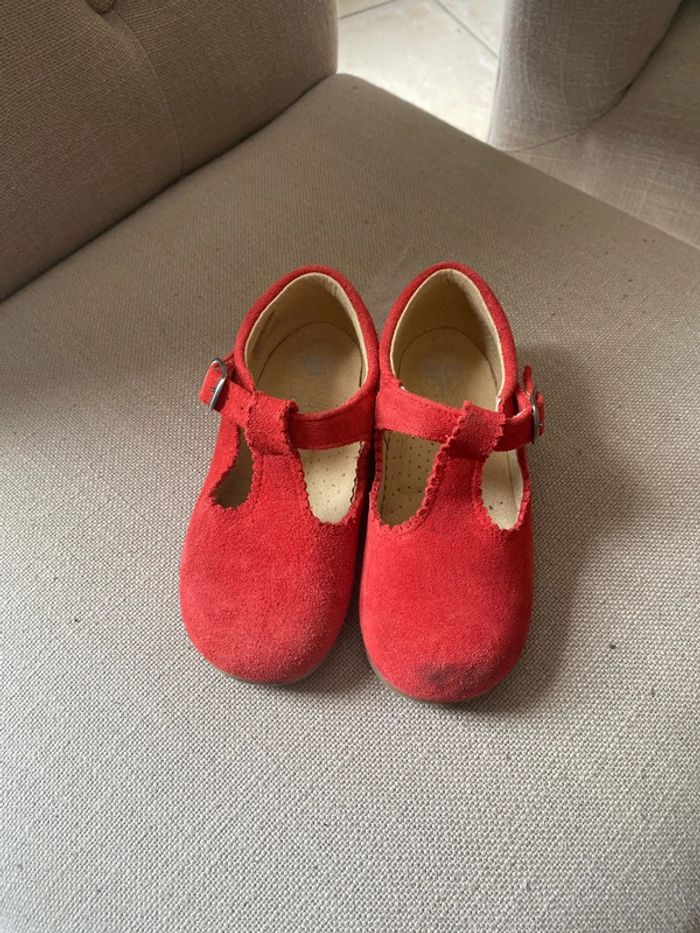 Sandales rouge nubuck