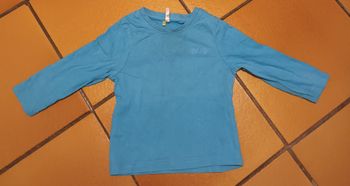 Tee-shirt manche longue orchestra turquoise