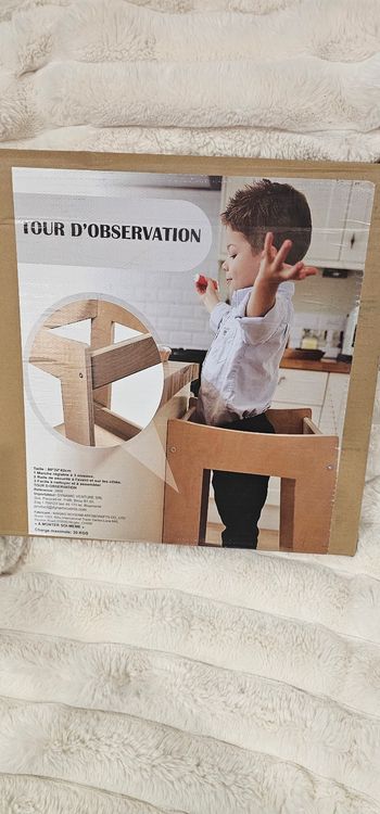 Tour d observation enfant en bois support 30kg Neuf 