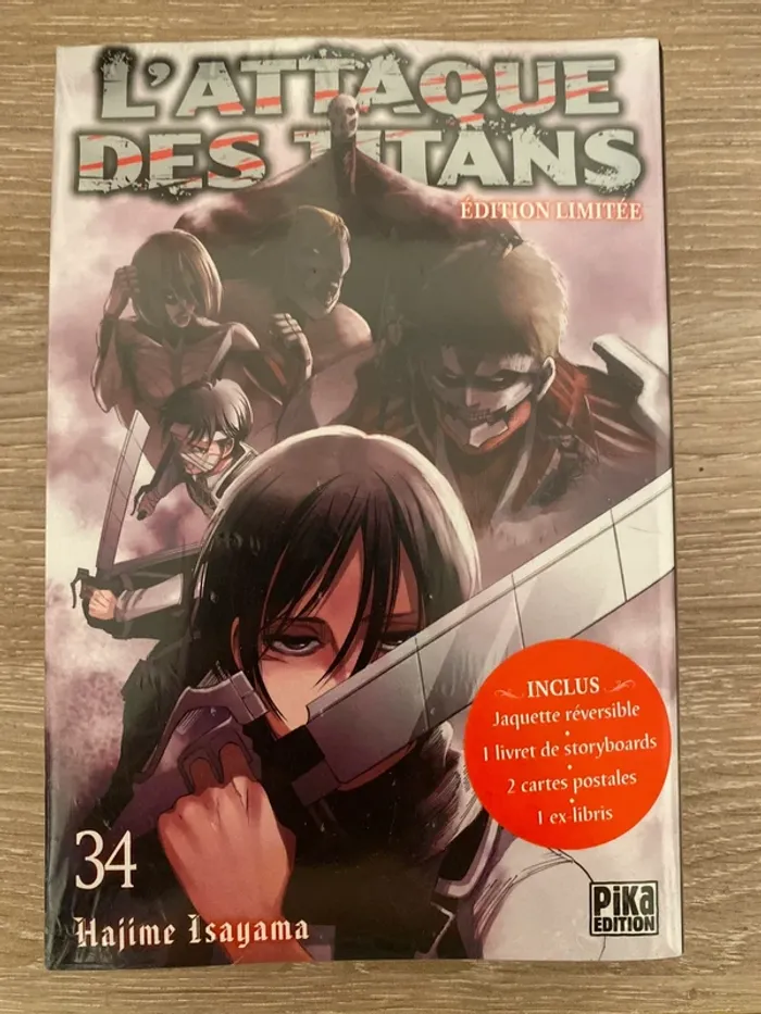 Tome 34 attaque des titans édition collector scellé
