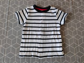 Tee shirt rayé manches courtes Terre de Marins 12 mois