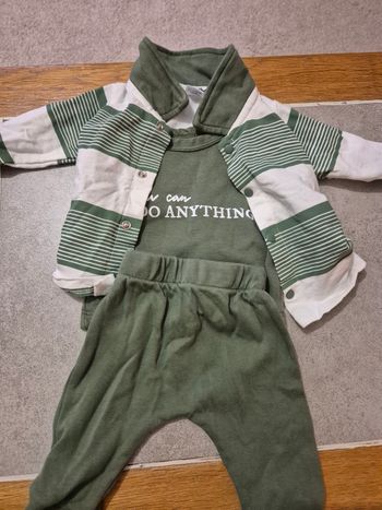 Ensemble 3 pièces bébé garçon taille 0-3 mois