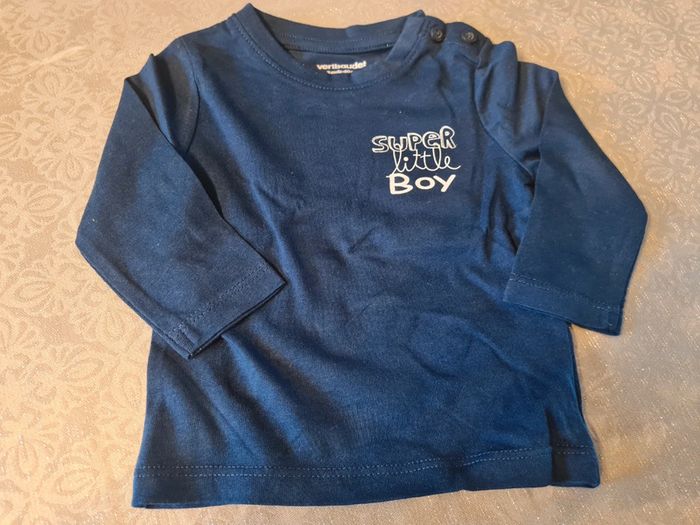 Lot de 2 tee-shirts vertbaudet et la halle 3 mois