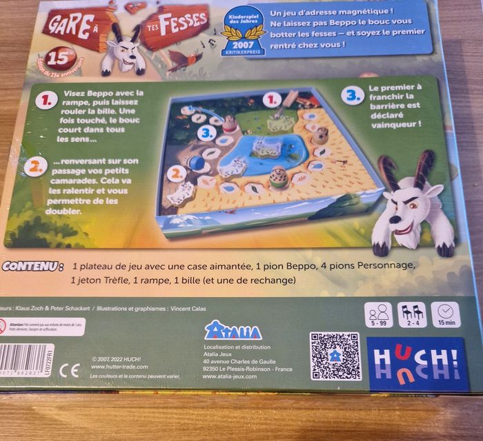 Jeux de société , enfant , jeu d'adresse , gare a ta fesses - photo numéro 5