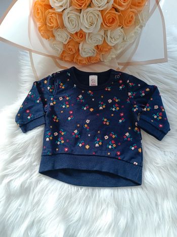 Pull fleurie bébé fille