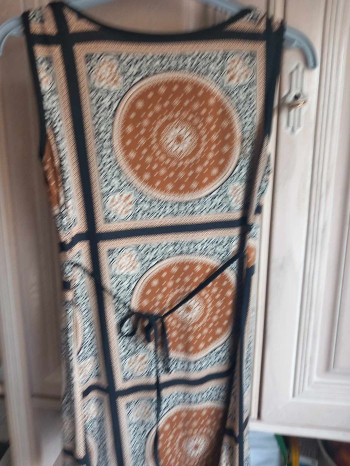 Débardeur à motifs marron, noir et beige - photo numéro 7