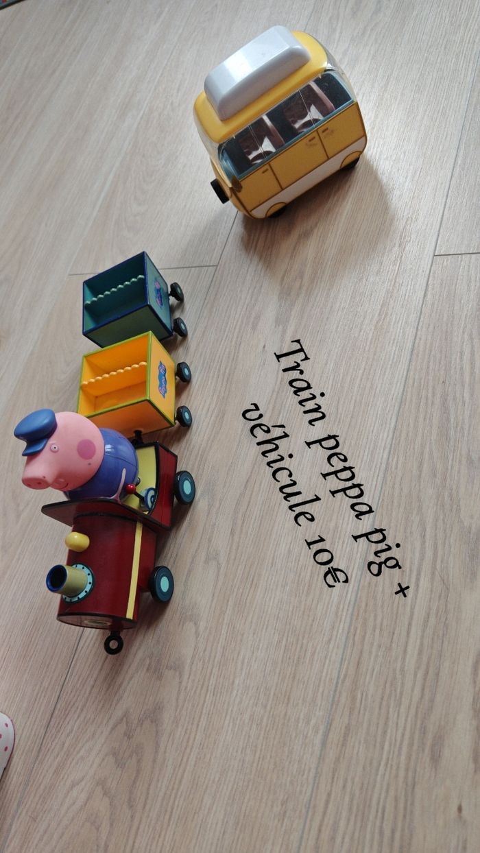 Train Peppa pig+ véhicule