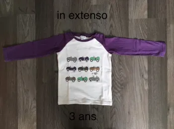 T-shirt manches longues bicolore 3 ans