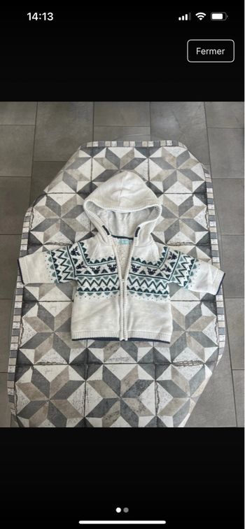 Gillet zippé 6 mois