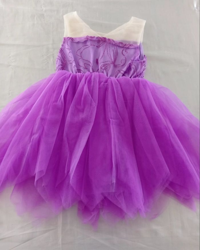 Déguisement robe princesse violette aile de papillon 4-5ans - photo numéro 4