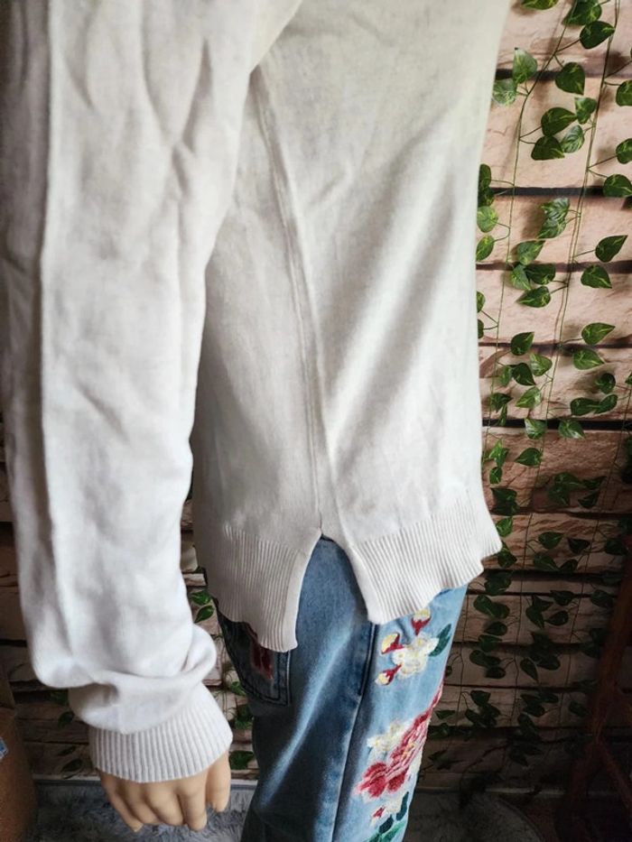 🌸Pull fin blanc creme H&M Taille 34🌸 - photo numéro 5