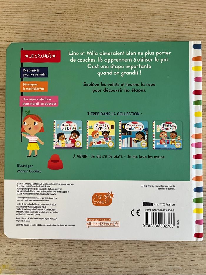Livre « fini les couche » - photo numéro 2