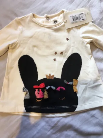 Tshirt fille catimini 6 mois neuf