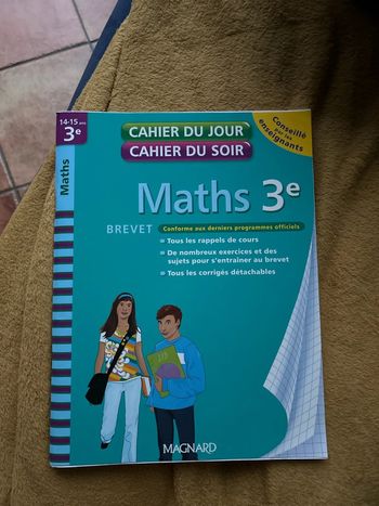 Cahier de maths pour brevet