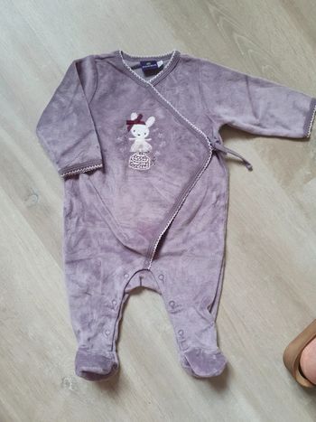Pyjamas velour 6 mois