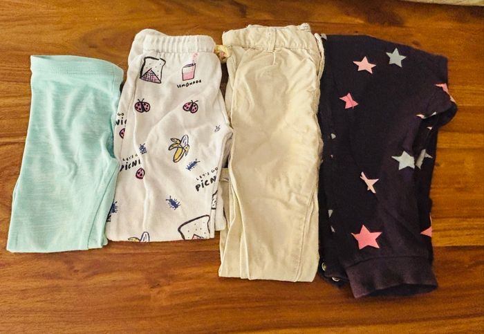 Lot de 3 pantalons et combinaison 18-24 mois