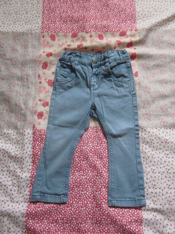 Jean slim vert 18 mois