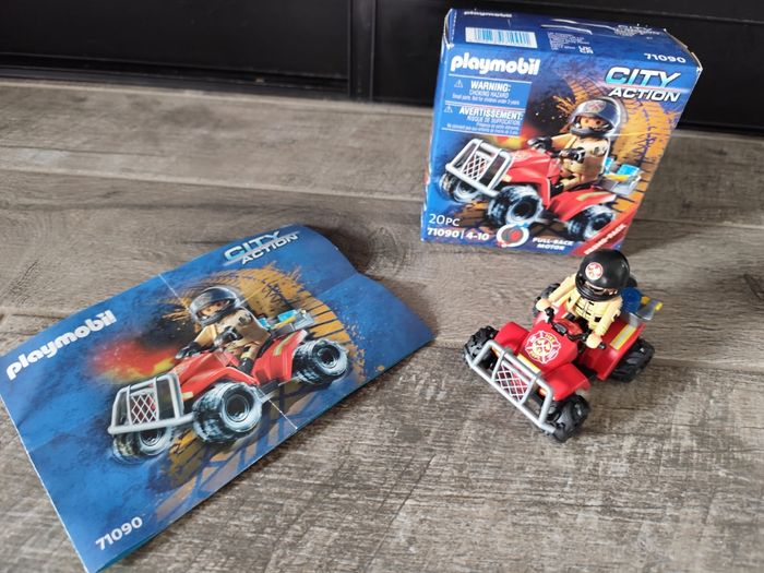 Quad pompier playmobil 71090