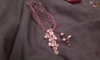 Ensemble collier + bague fantaisie