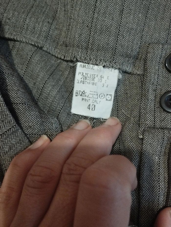 Pantalon femme taille 40 marron - photo numéro 3