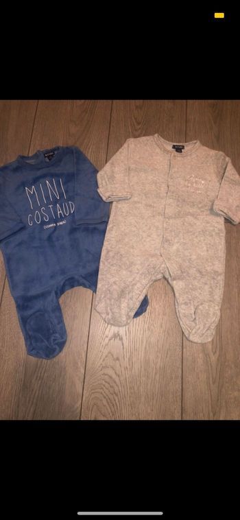Lot de 2 pyjamas 3 mois