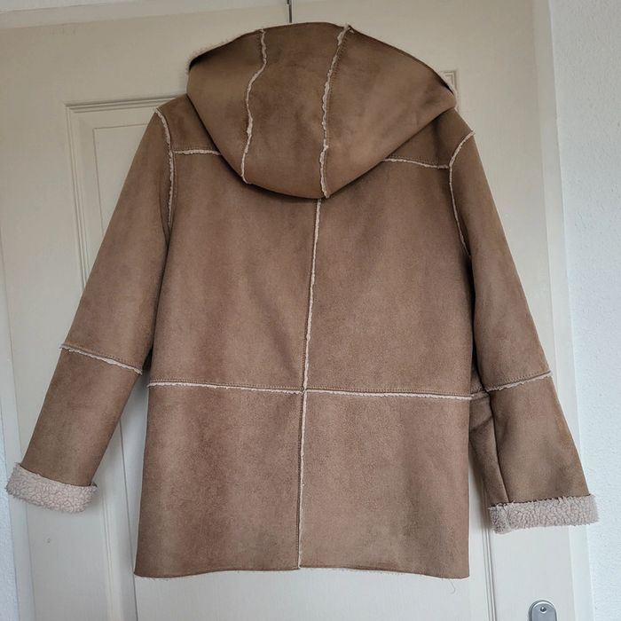 Manteau femme zara fausse fourrure et velours - photo numéro 6