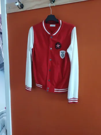 Veste boutonné col Teddy