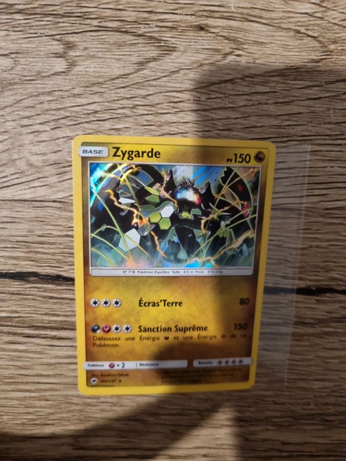 Carte pokémon zygarde holo 100/147 année 2017 - photo numéro 2