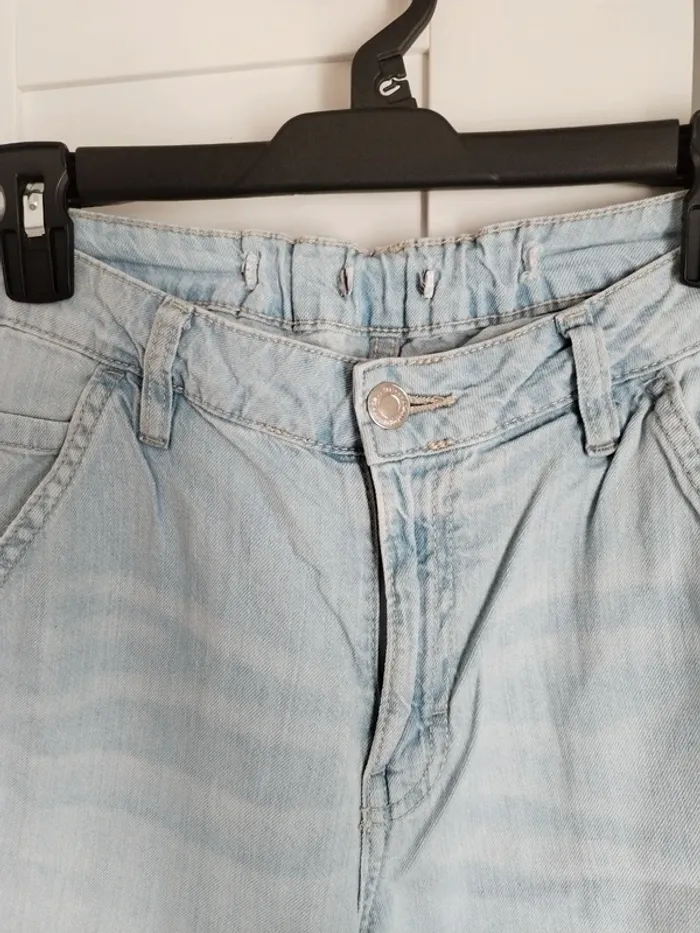 Jean jambes larges bleu clair - photo numéro 3
