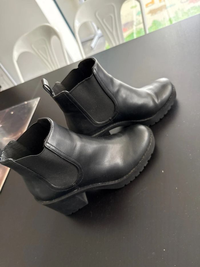 Bottines noires à talon taille 37 - photo numéro 6