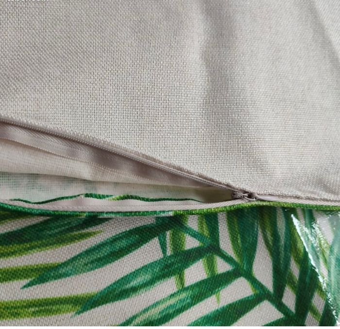 Lot de 2 housses de coussin motifs tropicaux 45x45 cm - photo numéro 5