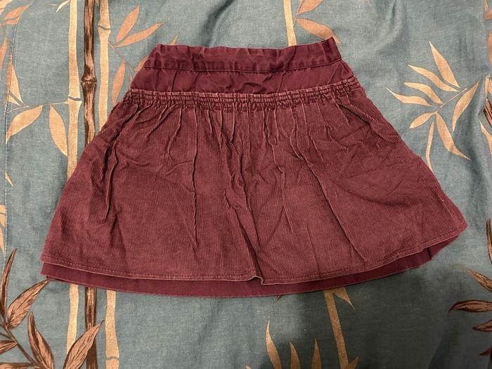 Jupe velours côtelé violet 3 ans kidkanai - photo numéro 2