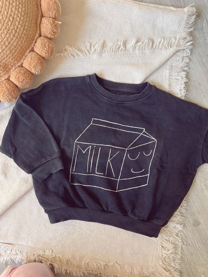 Sweat-shirt tajine banane mixte unisexe milk 2 ans